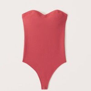 Abercrombie Seamless Ribbed Strapless Bodysuit